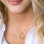 Aquamarine Gold Vermeil Plated Birthstone Necklace, thumbnail 1 of 6