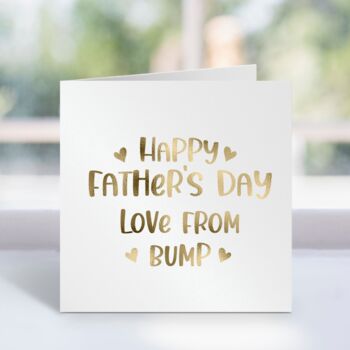 Happy Father's Day Love Bump Foil Card, 3 of 6