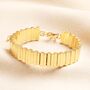 Asymmetrical Layered Bar Bracelet In Gold, thumbnail 1 of 4