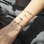 Turkish Evil Eye Gold Plated Charm Friendship Bracelet, thumbnail 6 of 6