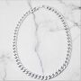 Solid Sterling Silver Mens Curb Chain Necklace, thumbnail 1 of 6