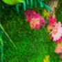 Preserved Moss Wall, Moss Wall Art With Flowers, thumbnail 5 of 7