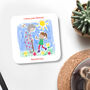 Your Child's Drawing On A Coaster For Grandparents, thumbnail 1 of 2