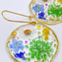 Medium Earrings With Real Flowers In Silver Or Gold, thumbnail 2 of 12
