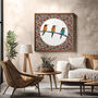 Birds On William Morris Inspired Background, thumbnail 1 of 5