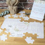 Frosted Acrylic Floral Frame Wedding Signing Puzzle, thumbnail 1 of 3