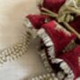 Maroon Velvet Handcrafted Potli Bag, thumbnail 6 of 10