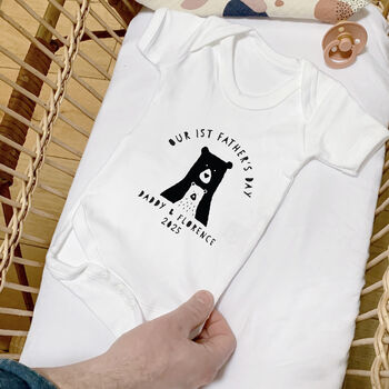 Daddy And Baby Bear First Father's Day Babygrow, 2 of 5