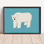 Personalised Polar Bear Print, thumbnail 1 of 6