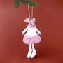 G Decor All Fashion Mice Besties Hanging Christmas Ornaments, thumbnail 4 of 5