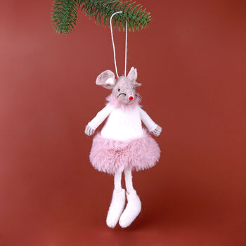 G Decor All Fashion Mice Besties Hanging Christmas Ornaments, 4 of 5