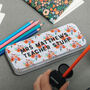 Personalised Floral Pencil Case Teacher Gift, thumbnail 1 of 3