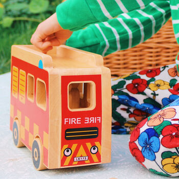 Wooden Toy Fire Engine, 2 of 6