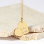 Personalised Couples Names Gold Plated Heart Necklace, thumbnail 3 of 11