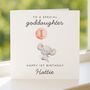Personalised Goddaughter 1st Birthday Card, thumbnail 4 of 6