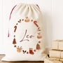 Personalised Christmas Sack Wreath, thumbnail 1 of 4