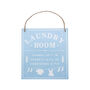 Laundry Room Door Hanging Sign Blue, thumbnail 1 of 2