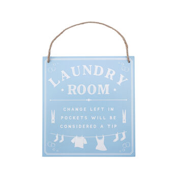 Laundry Room Door Hanging Sign Blue, 2 of 3