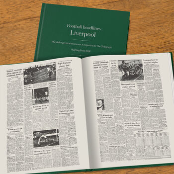 Liverpool Personalised Football Telegraph Book, 10 of 11