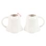 Mr And Mrs Boo Ghost Shaped Mug Set, thumbnail 4 of 4