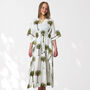 Palm Tree Print 100% Cotton Kaftan, thumbnail 4 of 8