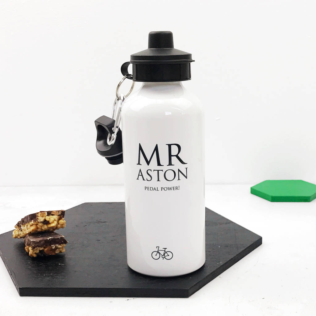 Personalised Cyclist Water Bottle By XOXO