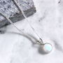Kathia Sterling Silver Opal Necklace, thumbnail 5 of 8