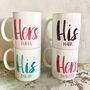 Personalised Contemporary His And Hers Mugs, thumbnail 2 of 3