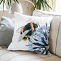 Inky Bumblebee Large Luxury Cushion And Inner, thumbnail 1 of 4