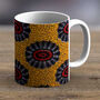 Orange And Black African Print Mug Fabric 11, thumbnail 2 of 2
