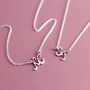 Couples Sterling Silver Initial Necklace, thumbnail 2 of 11