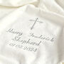 Personalised Ivory Blanket For Christening, thumbnail 4 of 8