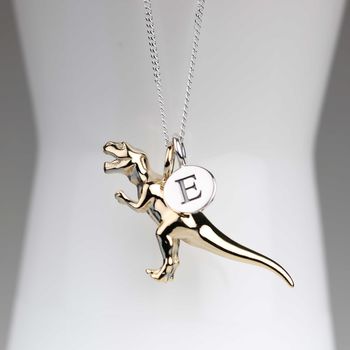 Personalised T Rex Necklace, 7 of 12