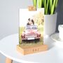 Personalised Photo Print With Engraved Wooden Holder, thumbnail 1 of 12