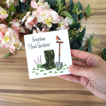 Personalised Head Gardener Ceramic Coasters, 2 of 5