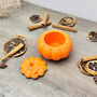 Orange Pumpkin Shape Decorative Bowl Halloween Decor, thumbnail 3 of 10