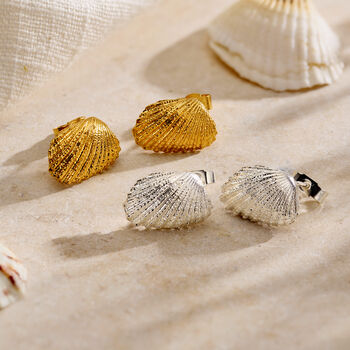 Angel Shell Stud Earrings, 6 of 6