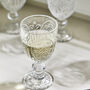 Set Of Four Embossed Coloured Wine Goblets, thumbnail 4 of 8