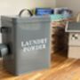 Laundry Powder Storage Tin In French Grey, thumbnail 2 of 6