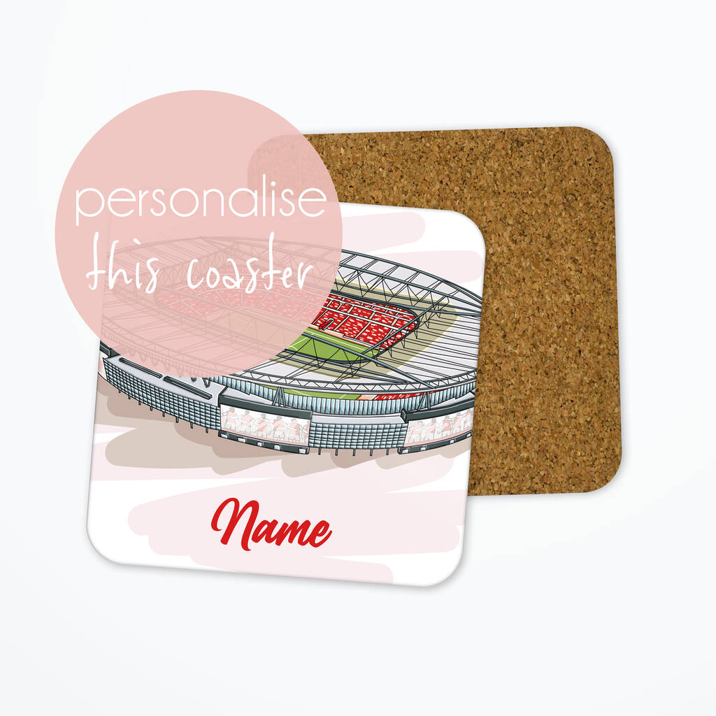 Personalised Arsenal Coaster, Emirates Ground, 1 of 3