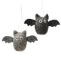 Spooky Felt Bat Hanging Decorations : Set Of Two, thumbnail 3 of 4
