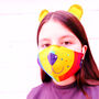 Rainbow Lion Kids Face Mask, thumbnail 3 of 5