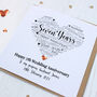 Personalised 7th Wedding Anniversary Card, thumbnail 1 of 7