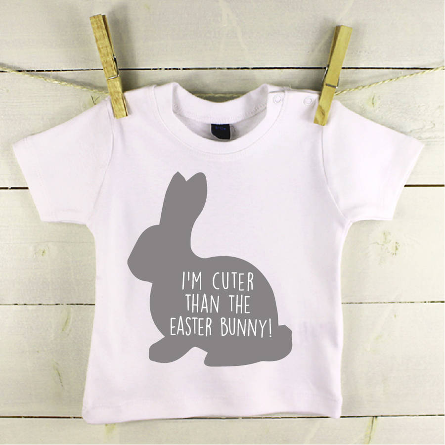 i'm cuter than the easter bunny babygrow by lovetree design ...