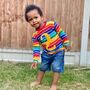 Personalised Rainbow Number Kids T Shirt, thumbnail 3 of 10