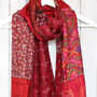 Kantha Handstitched Upcycled Silk Scarf, thumbnail 4 of 11