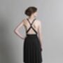 Black Multiway Knee Length Dress, thumbnail 3 of 8