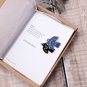 Blue Bird Brooch Gift, 3 of 4