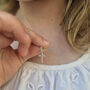 Children's Baptism Christening Or Holy Communion Sterling Silver Cross Necklace Gift, thumbnail 1 of 8