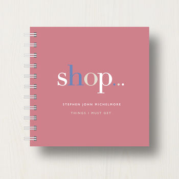 Personalised Shopping Lover's Small Notebook, 8 of 10